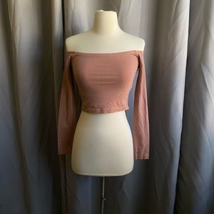 Off Shoulder Crop Top